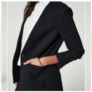 NWT - Spanx The Perfect Collarless Blazer - Black - M